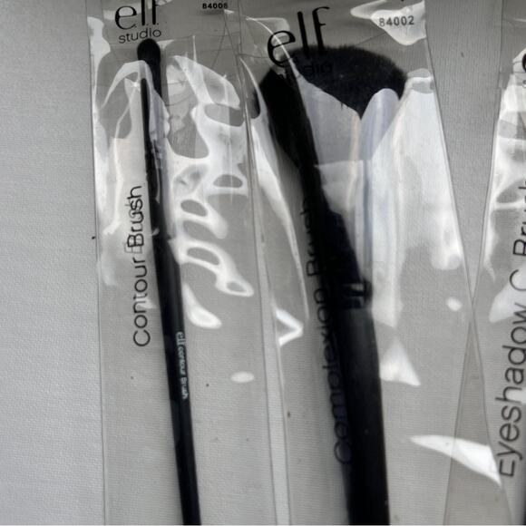 ELF Professional Makeup Beauty Eyeshadow Contour and Complexion Trio Brushes - Picture 8 of 14